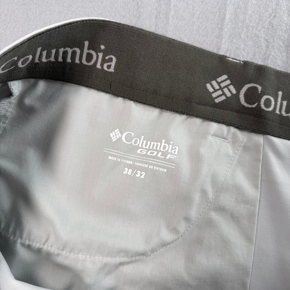Columbia Golf Pants Mens 38x32 Gray Omni-Wick Lie Angle Performance Travel - Picture 5 of 8